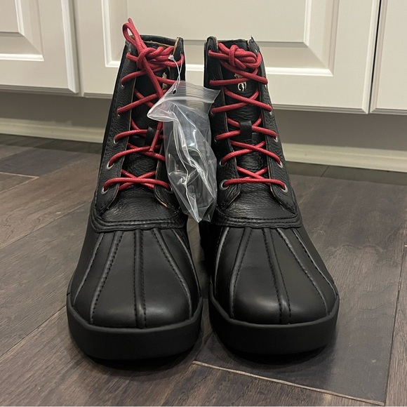 Polo Ralph Lauren Declan Winter Rain Duck Boots black leather Mens Size 8